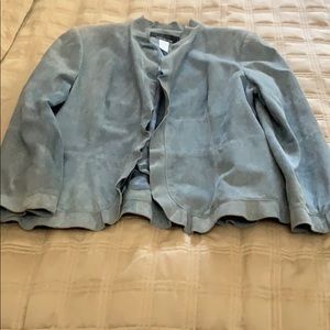 Light Blue Suede Jacket